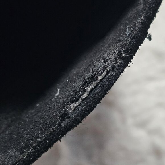 T.U.K. Black Suede Creeper Mule Platform Buckle Size 7 - Picture 6 of 6